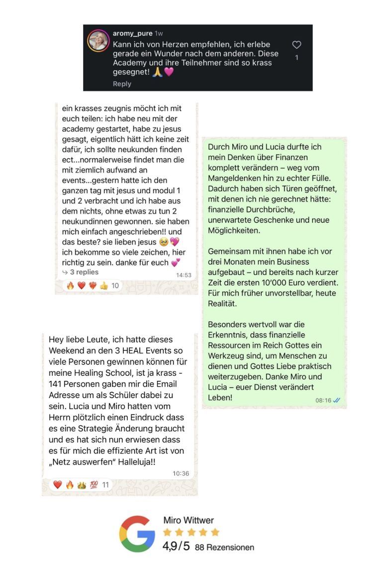 Nachrichten von Teilnehmern der Academy